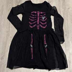 George Black and Pink Skeleton Costume Dress